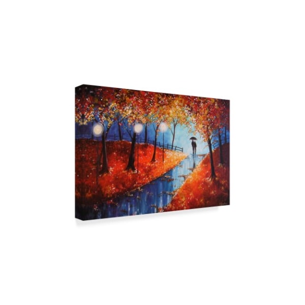 Angie Livingstone 'Autumn Evening Rain' Canvas Art,30x47
